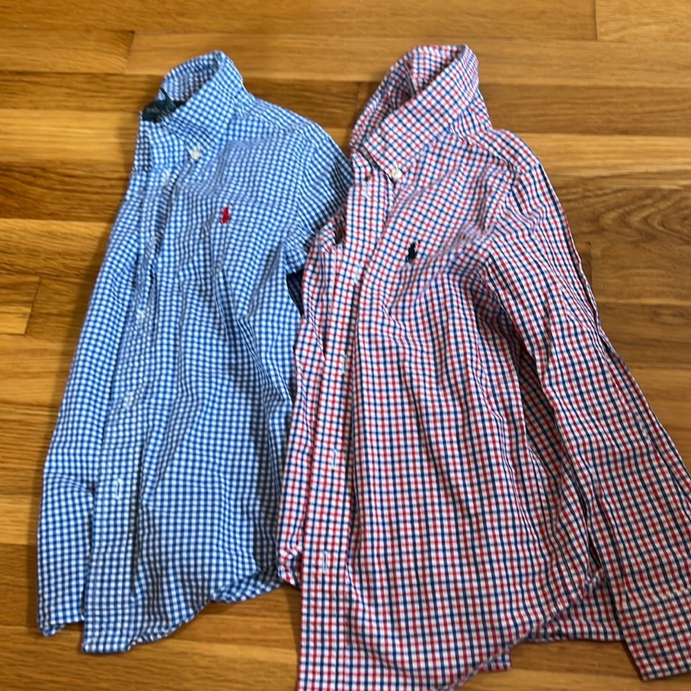 2 Ralph Lauren Button Down Shirts size 5
